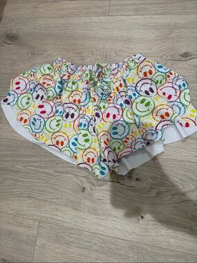 Colorful Smiley Face Butterfly Shorts